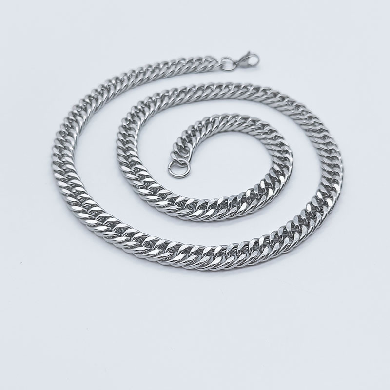 Személyre szabott, uralkodó rozsdamentes acél kubai lánc elemmel ellátott, divatos férfi insects, női, könnyű, luxus, elegáns, sárkánycsontból készült, európai és amerikai, határokon átnyúló lánc