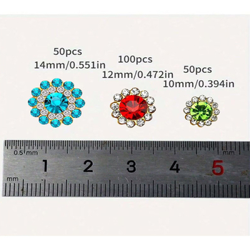 Διασυνοριακά, καυτές πωλήσεις στρογγυλό ηλιοτρόπιο διπλής στρώσης με διαμαντένιο χείλος από στρας, τρυπάνι, χειροποίητο τρυπάνι, αξεσουάρ ρούχων, υλικά