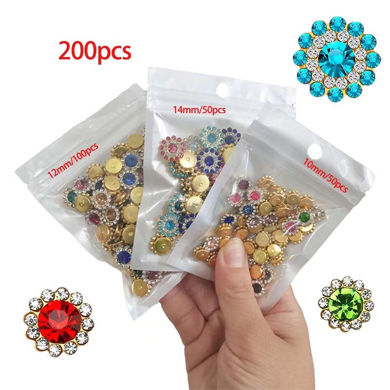 Piiriüleselt müüdav ümmargune päevalillest kahekihiline teemantveljega rhinestone lilleplaadi puur käsitsi õmmeldud puurrõivaste aksessuaaride materjalid