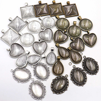 Νέα βάση από κράμα A4839 Time Gem του 2023 με ασορτί μενταγιόν DIY από υλικό 66 τεμαχίων/σετ