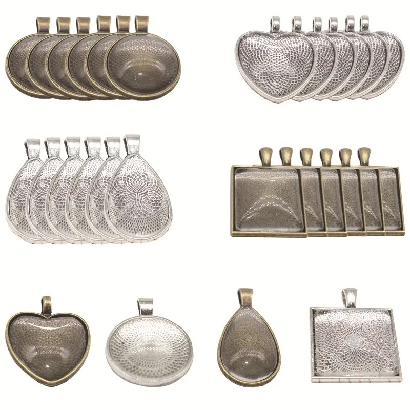 Nova baza od legure A4839 Time Gem iz 2023. s odgovarajućim materijalom za privjeske od dragog kamenja, 66 komada/set