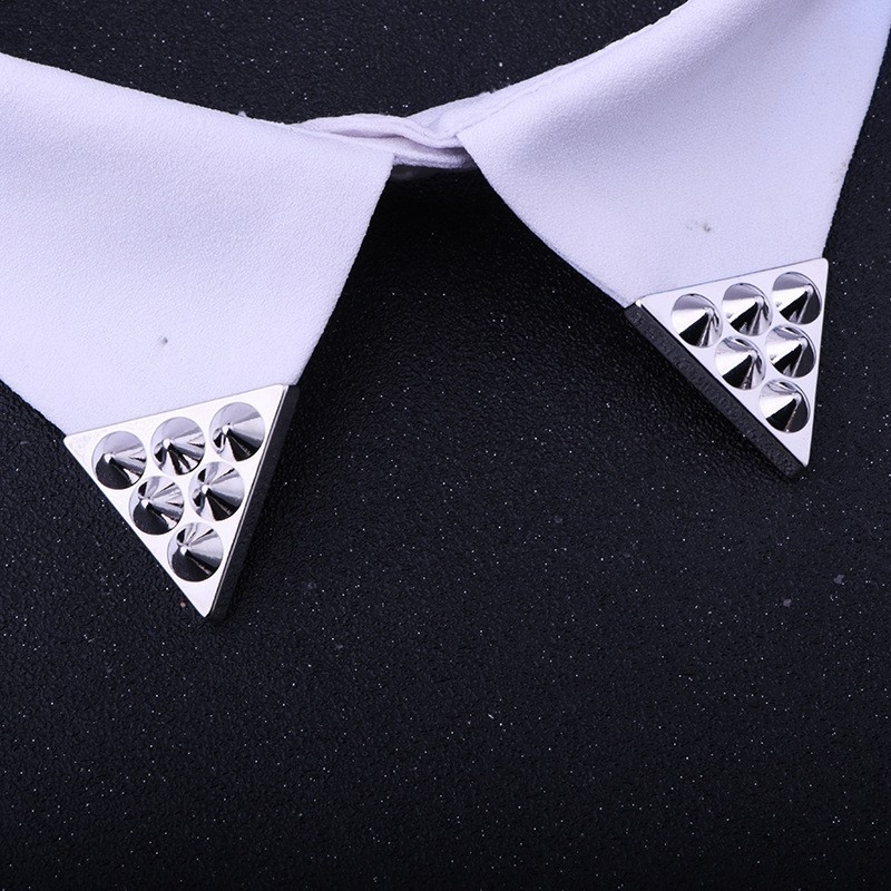 Gallér sarok Koreai korona Kivágott inggallér sarokkapocs Gallér sarok gomb bross Férfi és női gallértű Gallér gomb szervező Gallérkapocs
