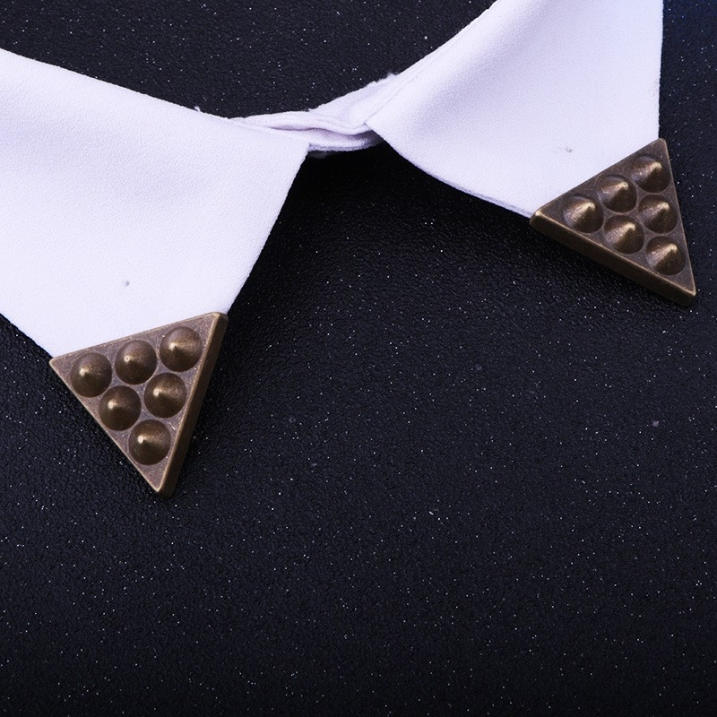 Gallér sarok Koreai korona Kivágott inggallér sarokkapocs Gallér sarok gomb bross Férfi és női gallértű Gallér gomb szervező Gallérkapocs