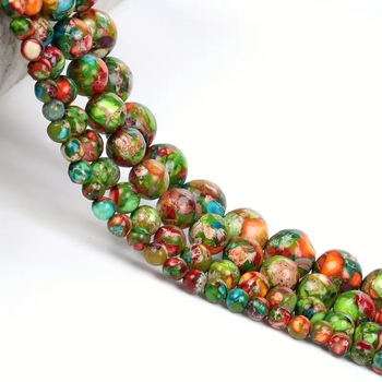 Természetes színes császárkő gyöngyök, laza gyöngyök, kézzel készített, barkácsolt karkötő ékszerek, színes császárkő gyöngyök nagykereskedelemben