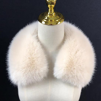 Ευρωπαϊκό και αμερικανικό στιλ υψηλής ποιότητας κοστούμι από ψεύτικη γούνα αλεπούς με τετράγωνη λαιμόκοψη και λεπτομέρεια στον καρπό, κομψό και έξυπνο, απαλό πέτο με στρογγυλή λαιμόκοψη για γυναίκες