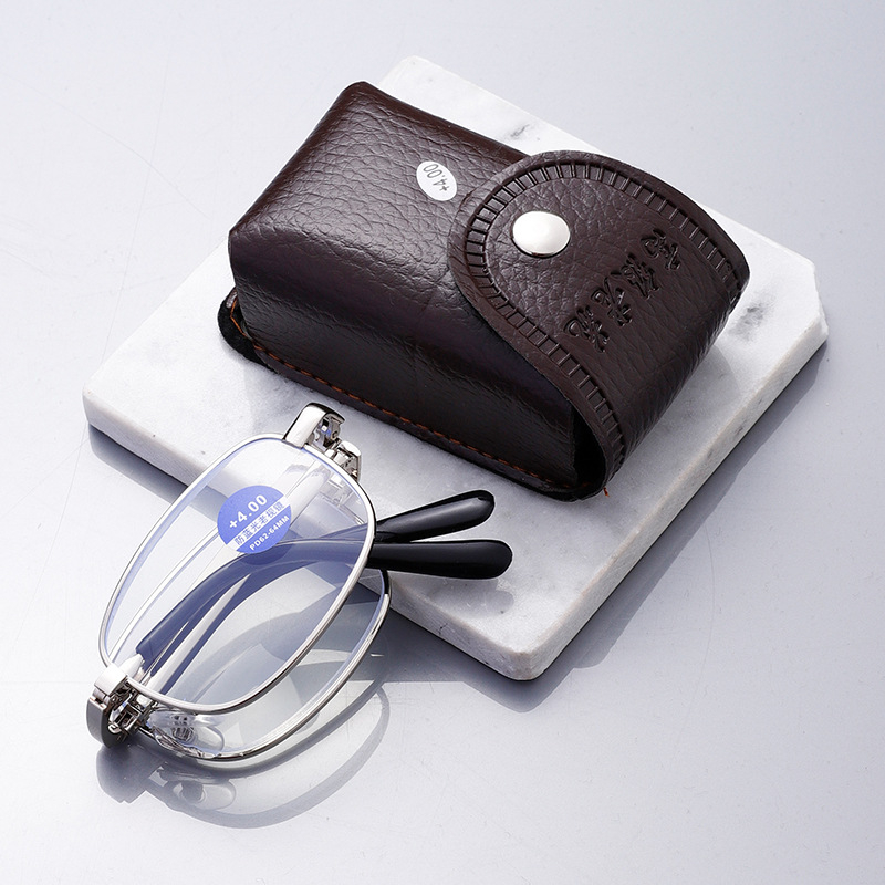 Hordozható, összecsukható, kék fény elleni presbioszkópos szemüveg, unisex klasszikus presbioszkópos szemüveg, futó Jianghu istálló szemüveg