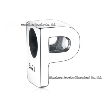 Ασημένιες χάντρες 925 26 γραμμάτων, DIY χάντρες, διακοσμητικές χάντρες, διακριτικό βραχιόλι, κολιέ, γράμματα, αξεσουάρ