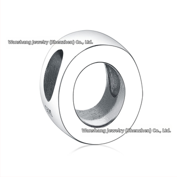 Ασημένιες χάντρες 925 26 γραμμάτων, DIY χάντρες, διακοσμητικές χάντρες, διακριτικό βραχιόλι, κολιέ, γράμματα, αξεσουάρ