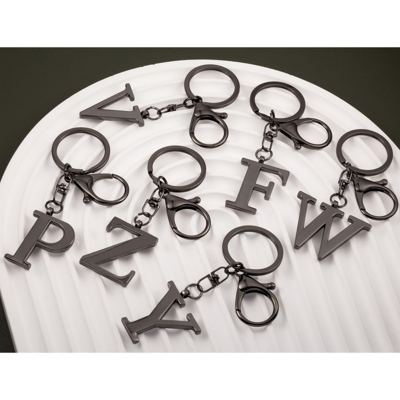 Kulcstartó, aranyozott, rozsdamentes acél, 26 angol betűs, modern, egyszerű, hátizsák medál, kulcstartó, kezdőbetűvel