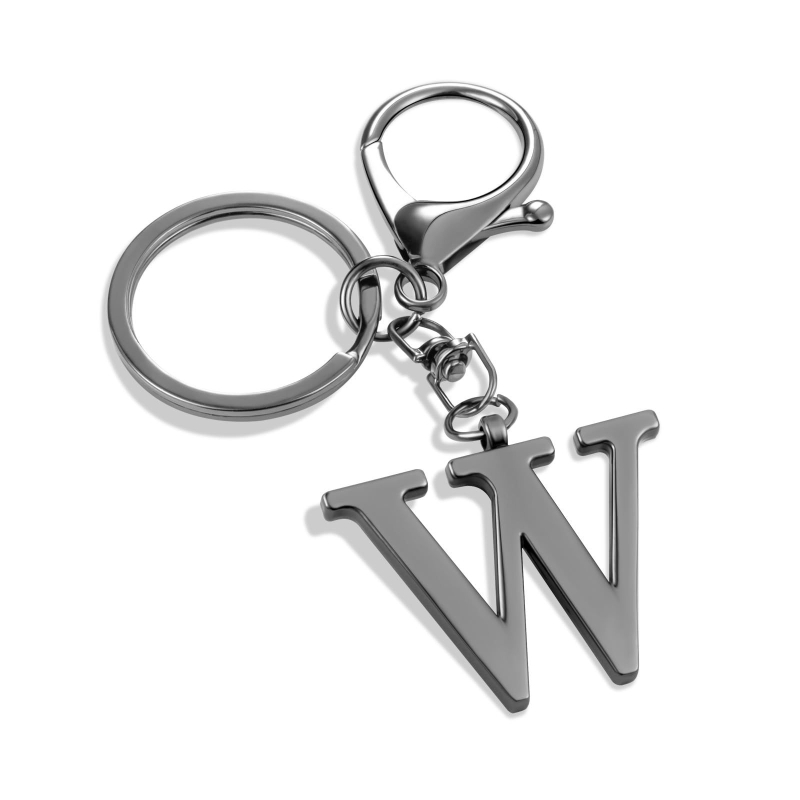 Kulcstartó, aranyozott, rozsdamentes acél, 26 angol betűs, modern, egyszerű, hátizsák medál, kulcstartó, kezdőbetűvel