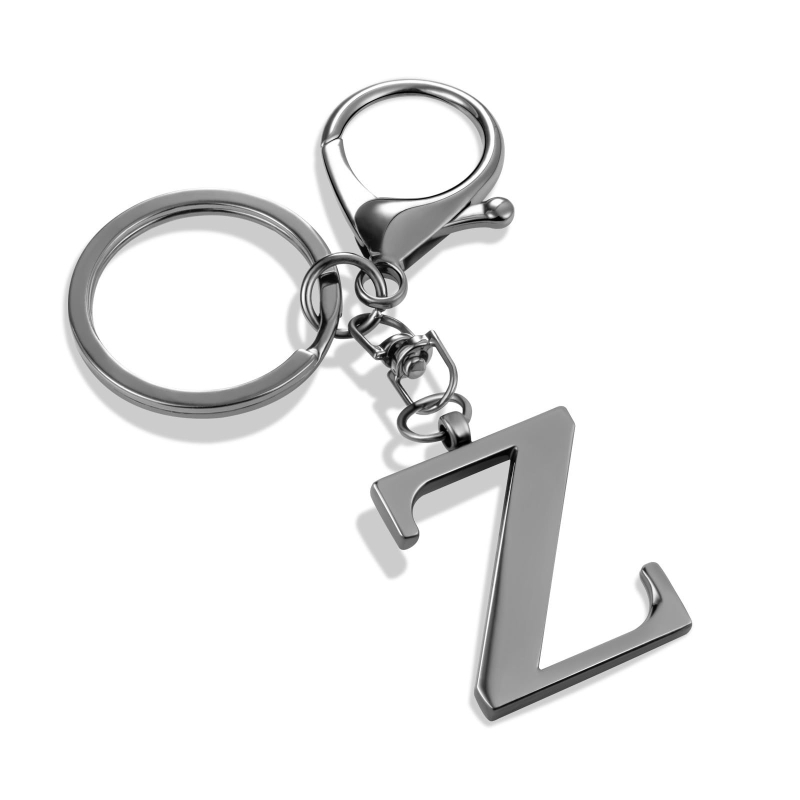 Kulcstartó, aranyozott, rozsdamentes acél, 26 angol betűs, modern, egyszerű, hátizsák medál, kulcstartó, kezdőbetűvel