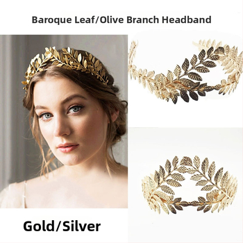 Euroopa ja Ameerika metalllehest peapael, peapael, barokkne lehekroon, pruudi peakate, juuste aksessuaarid, lehekroon, peakate