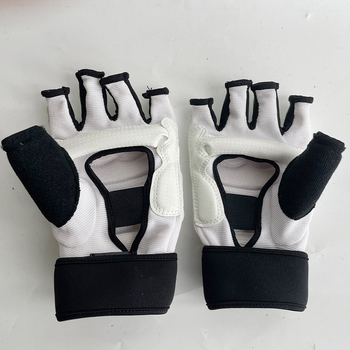 Poksikindad poole sõrmega poksikindad täiskasvanutele Sanda meestele ja naistele võitlus taekwondo käekaitse jalakate taekwondo käekaitse