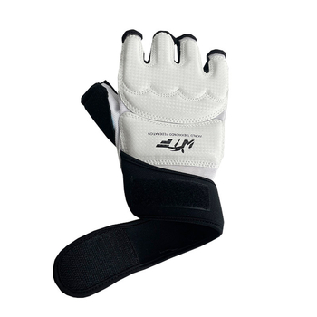 Poksikindad poole sõrmega poksikindad täiskasvanutele Sanda meestele ja naistele võitlus taekwondo käekaitse jalakate taekwondo käekaitse