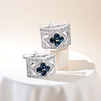 Besplatna dostava na zalihi, generacija novih pravokutnih manžeta s cirkonima, vanjske trgovine, vruće muške francuske manžete za košulju