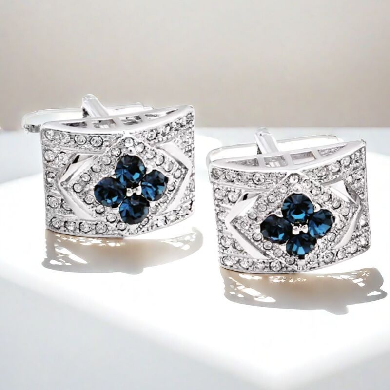 Besplatna dostava na zalihi, generacija novih pravokutnih manžeta s cirkonima, vanjske trgovine, vruće muške francuske manžete za košulju