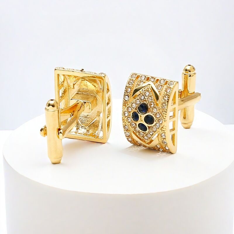 Besplatna dostava na zalihi, generacija novih pravokutnih manžeta s cirkonima, vanjske trgovine, vruće muške francuske manžete za košulju