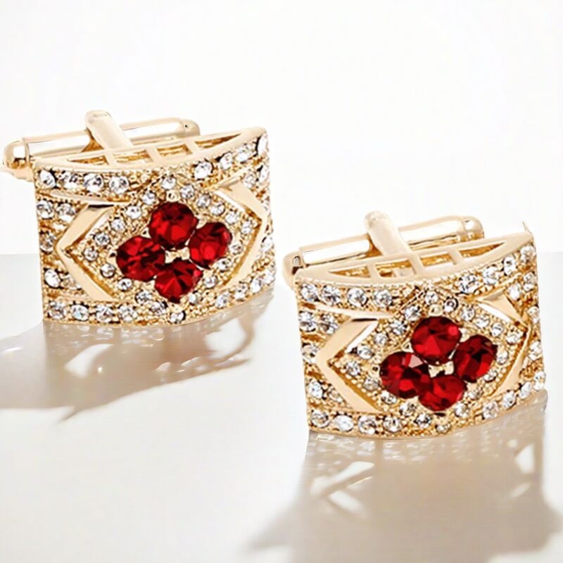 Besplatna dostava na zalihi, generacija novih pravokutnih manžeta s cirkonima, vanjske trgovine, vruće muške francuske manžete za košulju