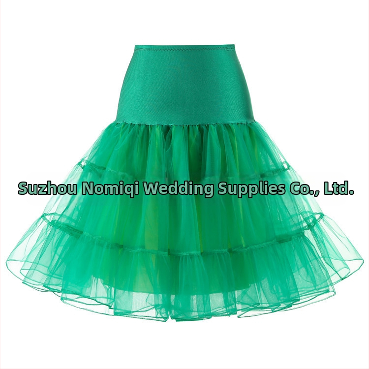 Prekogranična opskrba retro mrežaste tutu suknje bez kostiju za vjenčanje, užurbana Aliexpress, nasilna šarena tutu suknja s podsuknjom