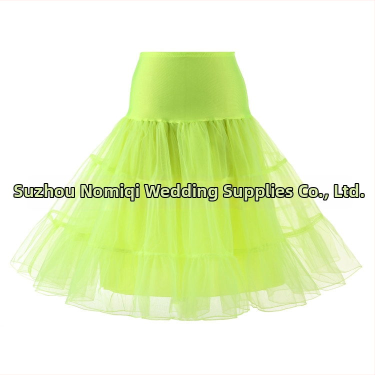 Prekogranična opskrba retro mrežaste tutu suknje bez kostiju za vjenčanje, užurbana Aliexpress, nasilna šarena tutu suknja s podsuknjom