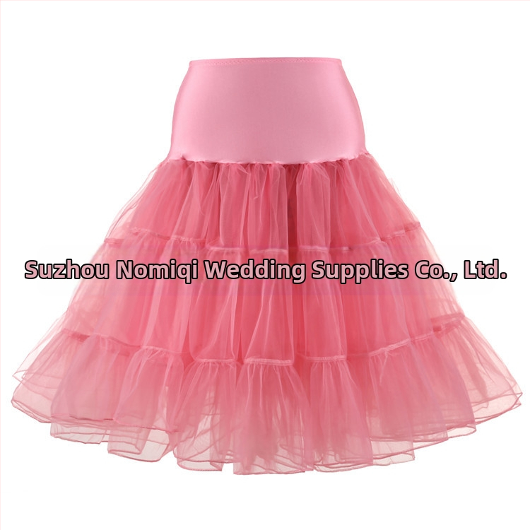 Prekogranična opskrba retro mrežaste tutu suknje bez kostiju za vjenčanje, užurbana Aliexpress, nasilna šarena tutu suknja s podsuknjom