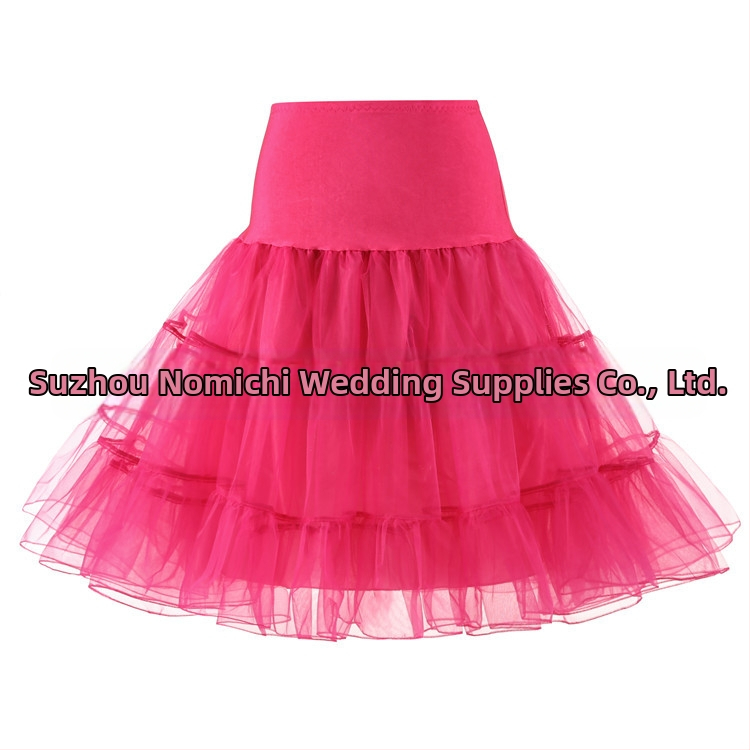 Prekogranična opskrba retro mrežaste tutu suknje bez kostiju za vjenčanje, užurbana Aliexpress, nasilna šarena tutu suknja s podsuknjom