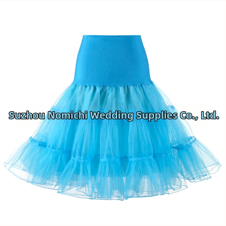 Prekogranična opskrba retro mrežaste tutu suknje bez kostiju za vjenčanje, užurbana Aliexpress, nasilna šarena tutu suknja s podsuknjom