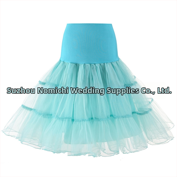 Prekogranična opskrba retro mrežaste tutu suknje bez kostiju za vjenčanje, užurbana Aliexpress, nasilna šarena tutu suknja s podsuknjom