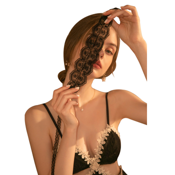 DZ Guiruo apatinio trikotažo saldūs nėriniai „Cosplay“ suvarstomi reguliuojami perspektyvūs pagundos moteriški akių kaukės 1294