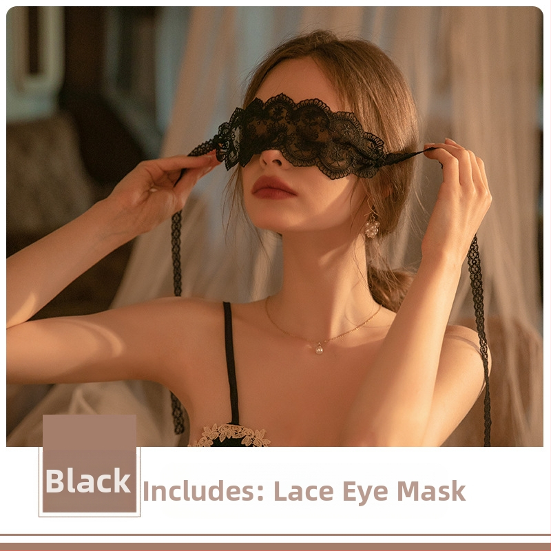 DZ Guiruo apatinio trikotažo saldūs nėriniai „Cosplay“ suvarstomi reguliuojami perspektyvūs pagundos moteriški akių kaukės 1294