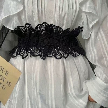 Női nyári divatos vintage niche csipke derékvédő dekoratív, mindenhez illő ruha, elegáns öv, luxus öv