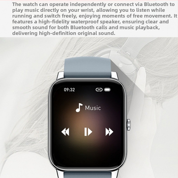 Okosóra P90 Új 1,85 négyzet alakú képernyő Bluetooth hívásinformációk Légzéstréning Pulzus Alvásfigyelés