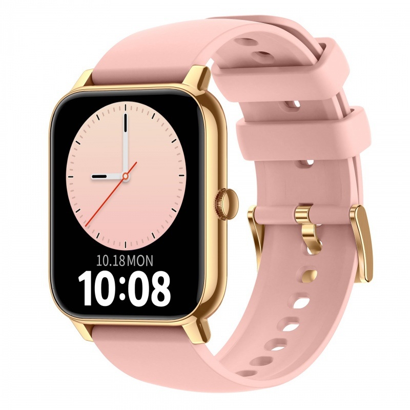 Okosóra P90 Új 1,85 négyzet alakú képernyő Bluetooth hívásinformációk Légzéstréning Pulzus Alvásfigyelés