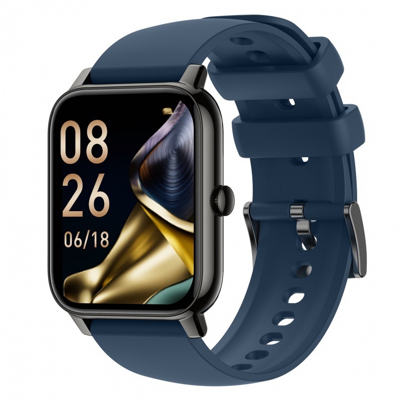 Okosóra P90 Új 1,85 négyzet alakú képernyő Bluetooth hívásinformációk Légzéstréning Pulzus Alvásfigyelés