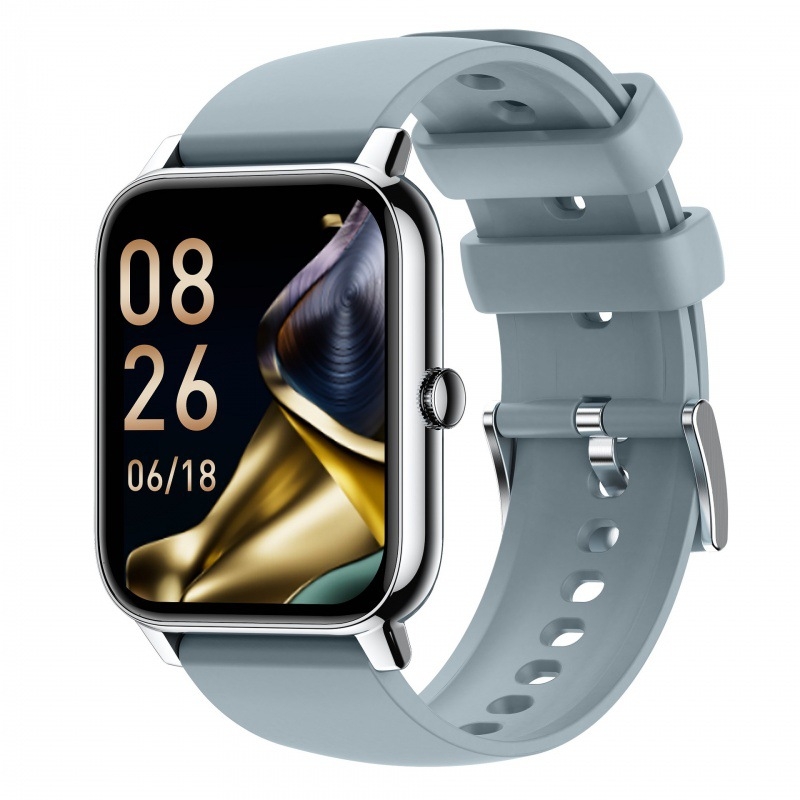 Okosóra P90 Új 1,85 négyzet alakú képernyő Bluetooth hívásinformációk Légzéstréning Pulzus Alvásfigyelés