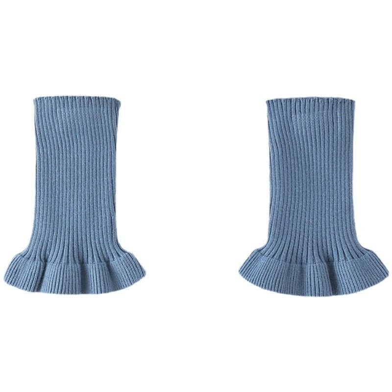 Ms. Mingyi csuklóvédő csuklóízületi hidegálló sportdivatos lélegző csipkés őszi és téli meleg kötött kasmír csuklótartó