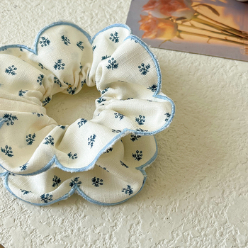 Λογοτεχνία και Τέχνη Ρετρό Απαλή Ιδιοσυγκρασία Μικρό Λουλουδάτο Κύκλος Μαλλιών Μεγάλο Έντερο Κοριτσίστικο Ύφασμα Μπάλα Κεφαλή Τεμπέλης Μαλλιά Δέσιμο Κεφαλής Σχοινί