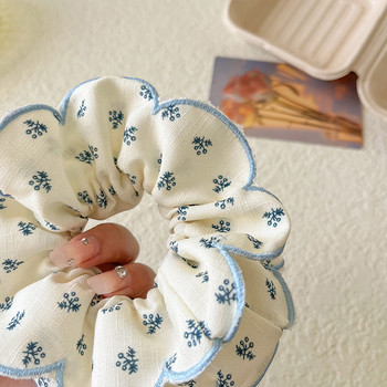 Λογοτεχνία και Τέχνη Ρετρό Απαλή Ιδιοσυγκρασία Μικρό Λουλουδάτο Κύκλος Μαλλιών Μεγάλο Έντερο Κοριτσίστικο Ύφασμα Μπάλα Κεφαλή Τεμπέλης Μαλλιά Δέσιμο Κεφαλής Σχοινί