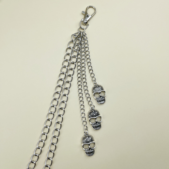 Ευρωπαϊκά και αμερικανικά διασυνοριακά κοσμήματα hip hop punk κρανίο διακοσμητική μεταλλική αλυσίδα μέσης γυναικεία μοντέρνα δροσερή πολυστρωματική αλυσίδα παντελονιού χονδρική