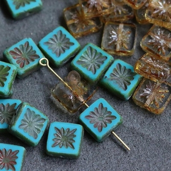 11 cseh gyöngy 31 színű négyzet alakú antik gyöngy üveggyöngyök üveggyöngyök kézzel készített ékszerek kiegészítők anyagok