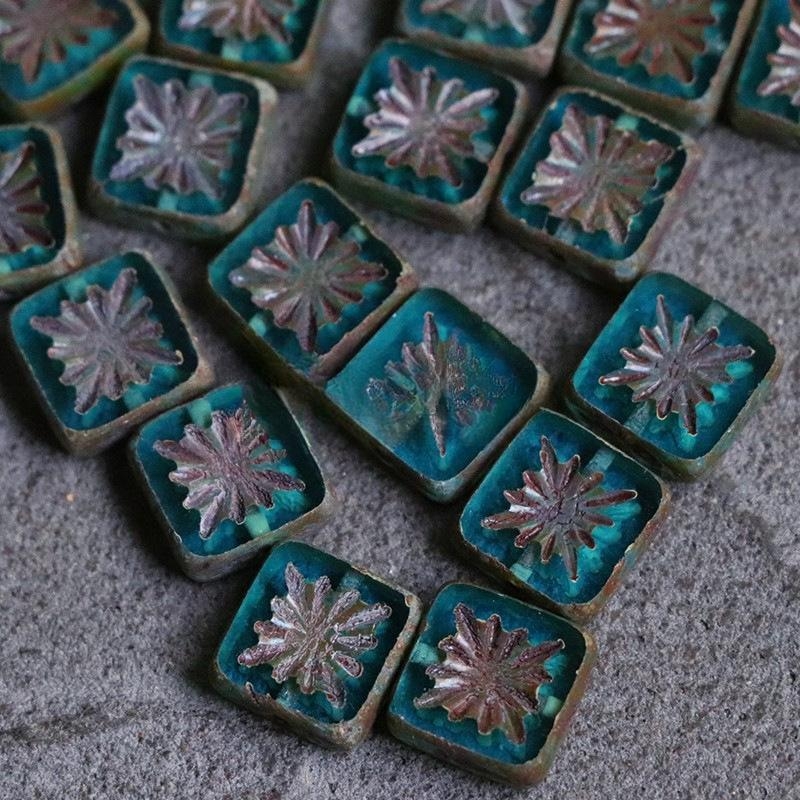 11 cseh gyöngy 31 színű négyzet alakú antik gyöngy üveggyöngyök üveggyöngyök kézzel készített ékszerek kiegészítők anyagok