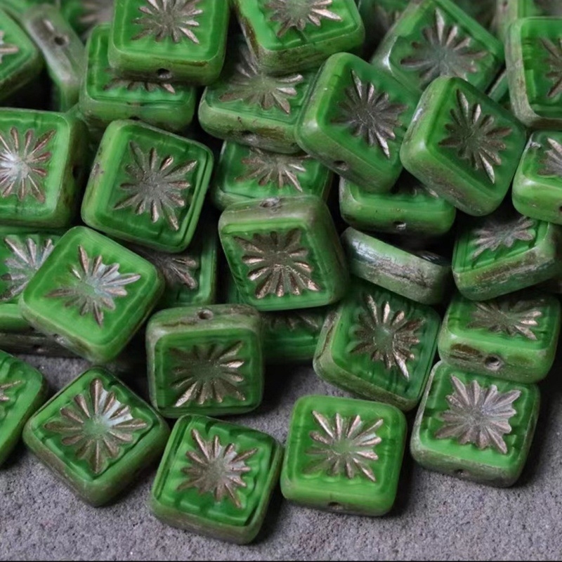 11 cseh gyöngy 31 színű négyzet alakú antik gyöngy üveggyöngyök üveggyöngyök kézzel készített ékszerek kiegészítők anyagok