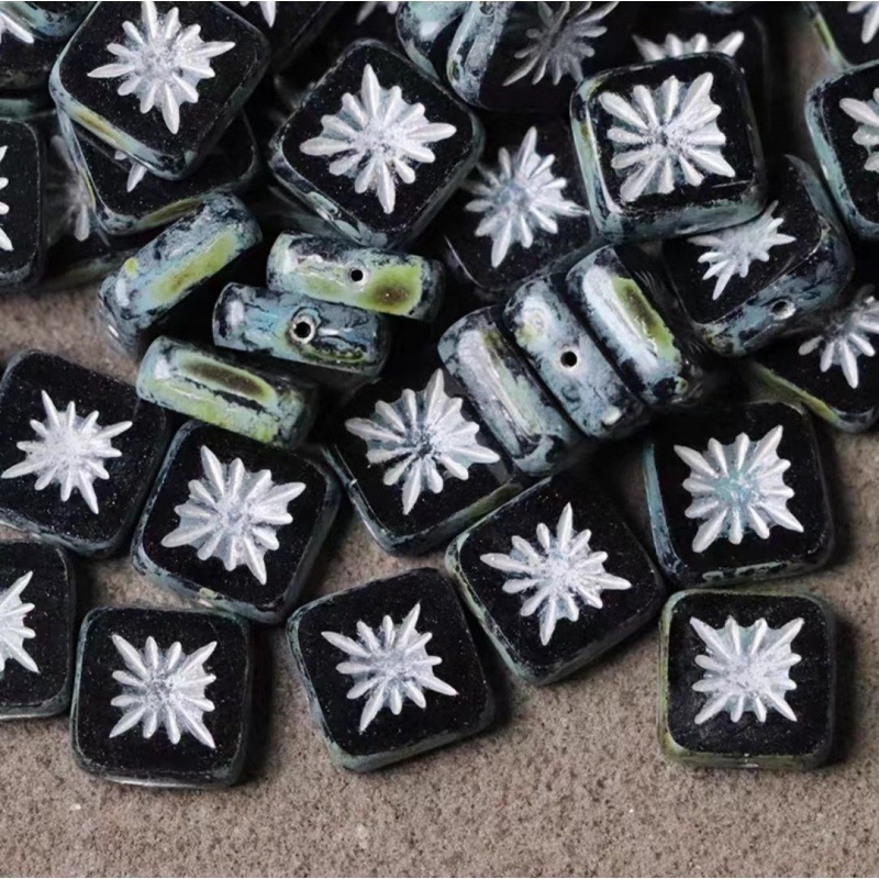 11 cseh gyöngy 31 színű négyzet alakú antik gyöngy üveggyöngyök üveggyöngyök kézzel készített ékszerek kiegészítők anyagok