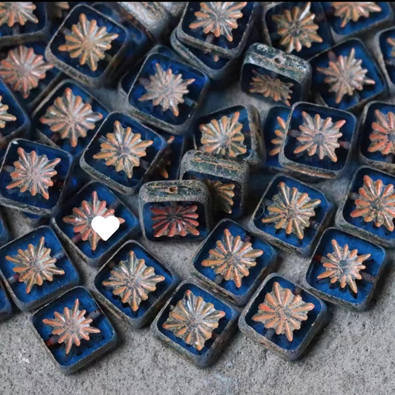 11 cseh gyöngy 31 színű négyzet alakú antik gyöngy üveggyöngyök üveggyöngyök kézzel készített ékszerek kiegészítők anyagok