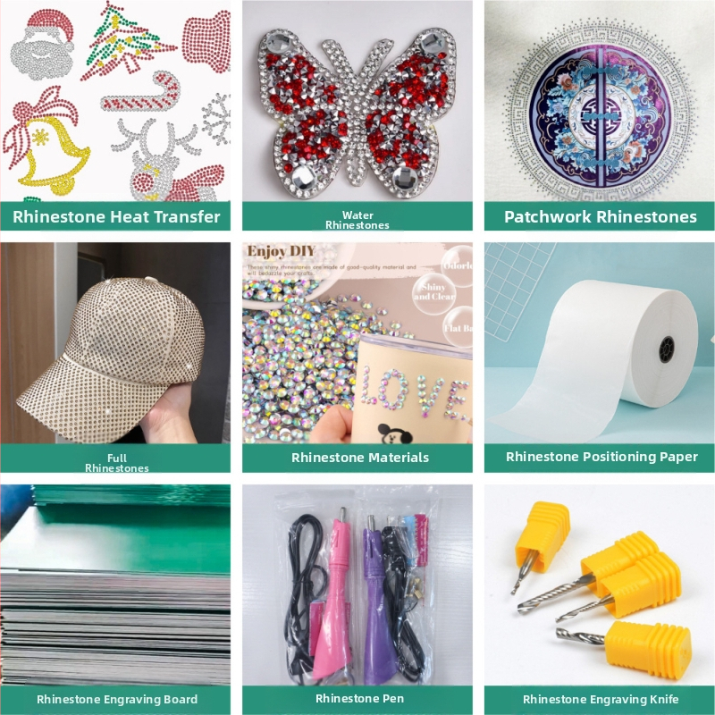 Трансгранично детско облекло Горещ кристален модел Трансфер на мече Лого Дрехи Горещ кристал Горещ печат Направи си сам кристални аксесоари Обработка на едро