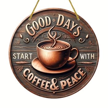 Temu transfrontalier nou decor pentru casă retro cafea bună ziua logo din lemn card decor creativ