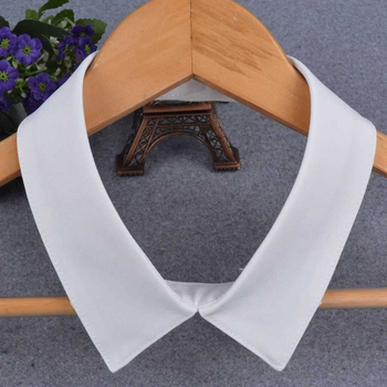 Γυναικείος Διακοσμητικός Γιακάς με Μονόχρωμο Γιακά Πουκαμίσου, Καλοκαιρινός Γιακάς με Ψεύτικο Γιακά, Μικρός Τετράγωνος Γιακάς από Βαμβάκι, Μικρός, Χρώμα από Βαμβάκι