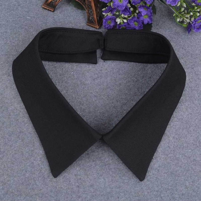 Minden mérkőzésre alkalmas, dekoratív, egyszínű inggallér, női gallér, kantáros, nyári, hamisgallér, pamut, utcai, kisméretű, négyzet alakú gallér