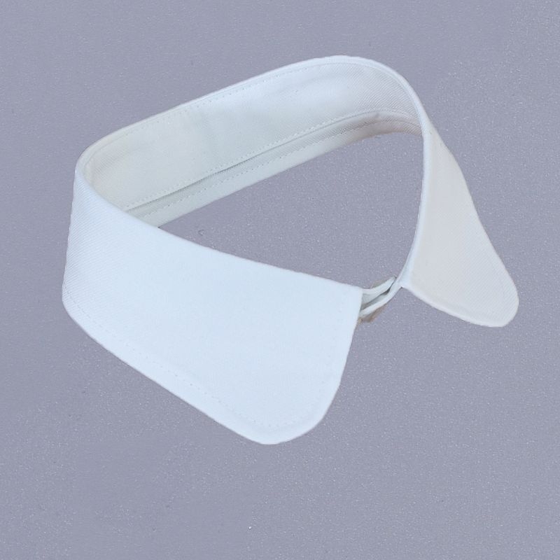 Minden mérkőzésre alkalmas, dekoratív, egyszínű inggallér, női gallér, kantáros, nyári, hamisgallér, pamut, utcai, kisméretű, négyzet alakú gallér