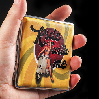 20 τεμάχια χοντρό κουτί τσιγάρων διπλής όψης τυπωμένο δερμάτινο φορητό κουτί τσιγάρων για άνδρες και γυναίκες, ευρωπαϊκό και αμερικανικό εξατομικευμένο σετ καπνίσματος χονδρικής